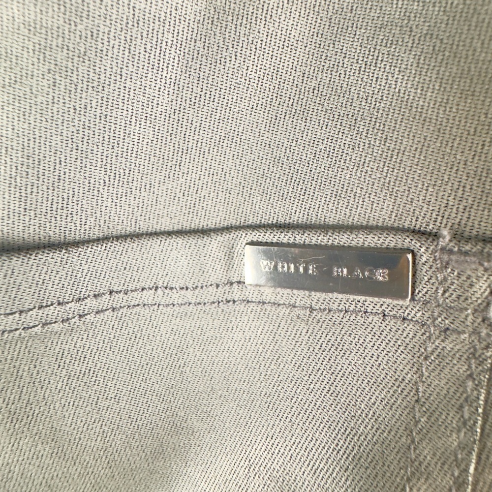 White House Black Market High-Rise Coated Gray Skinny Pants Women's size 4 NWT - Picture 8 of 16